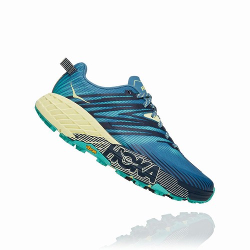 Hoka One One SPEEDGOAT 4 Trail Running Shoes For Women India Blue IN-7890